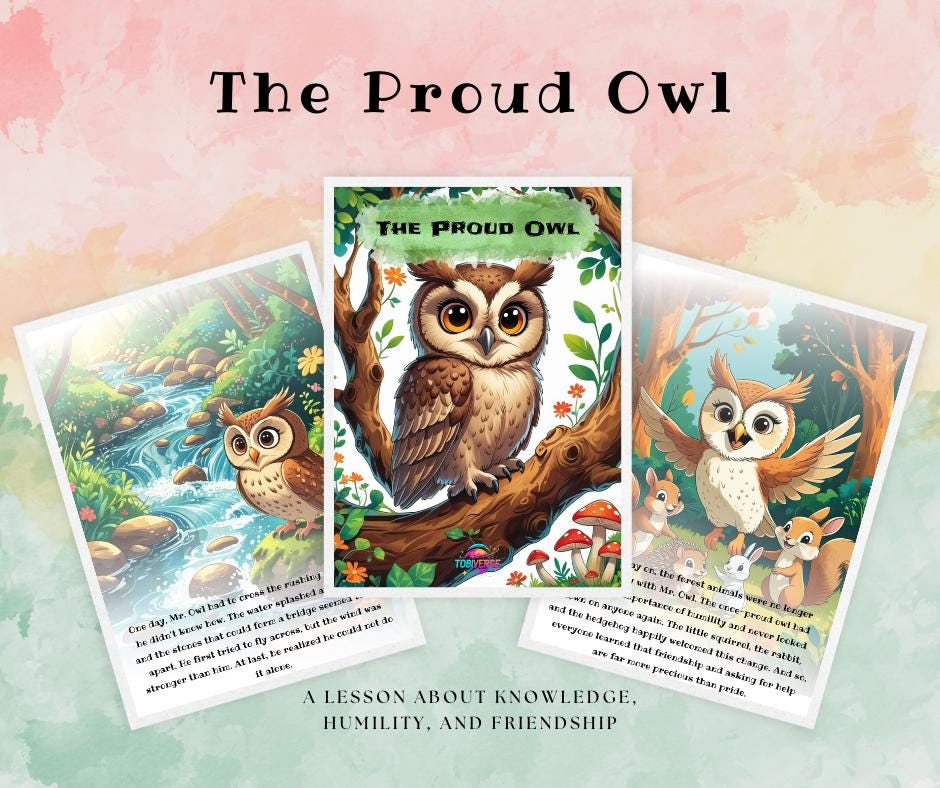 Mr. Owl Children’s Storybook PDF – Friendship & Kindness for Kids