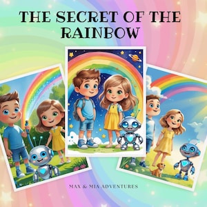 Max and Mia&#39;s Rainbow Adventure: Printable Kids Storybook (PDF Download)