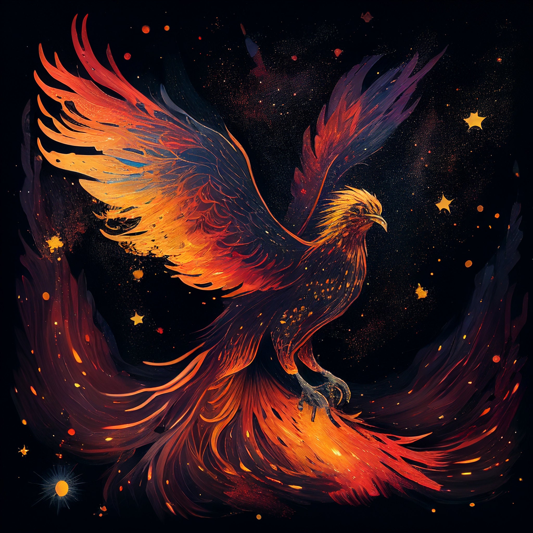 Phoenix bird Stock Illustration | Adobe Stock