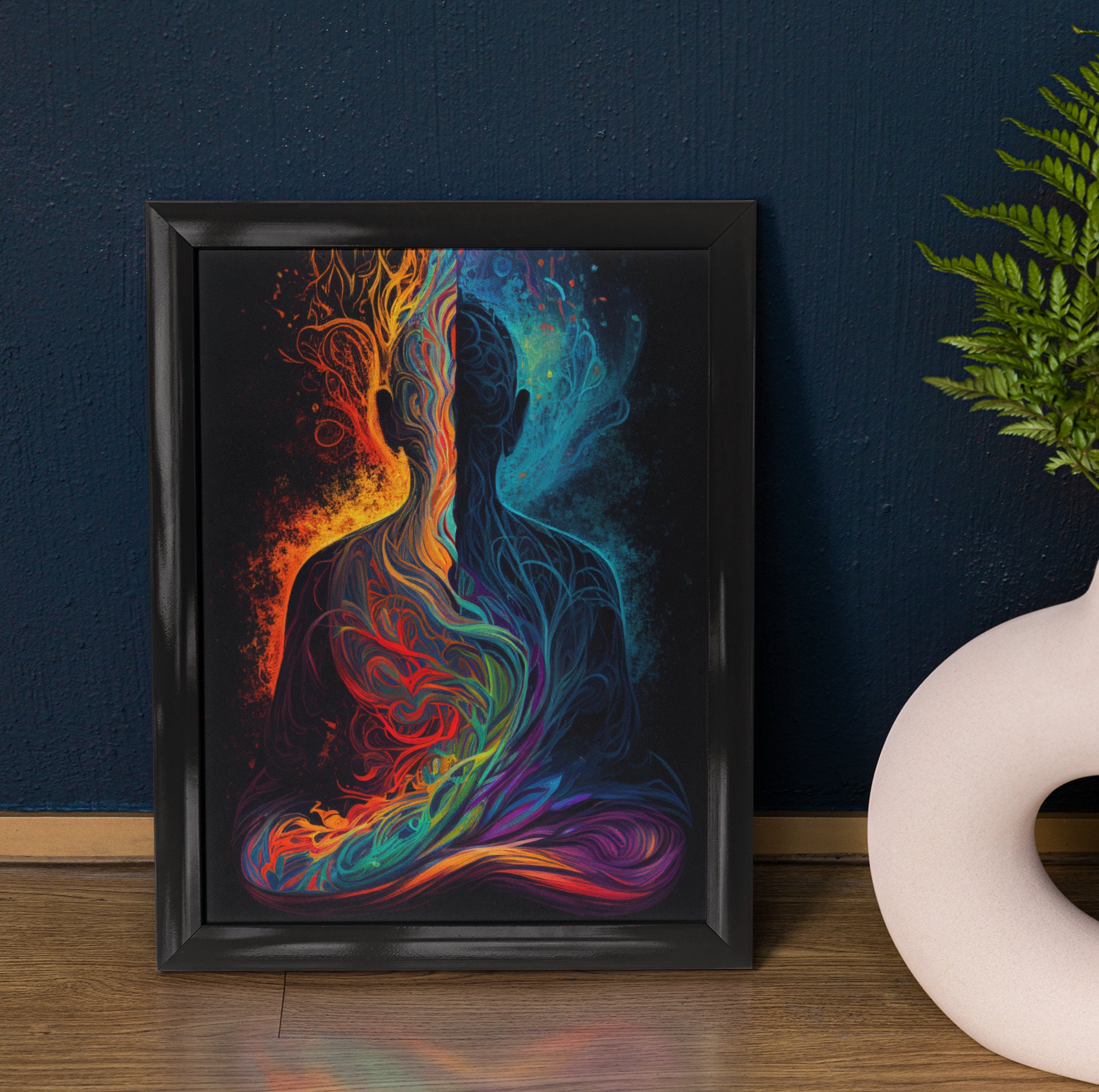 Meditation Room Wall Art Meditating Wall Decor Meditation Etsy Canada