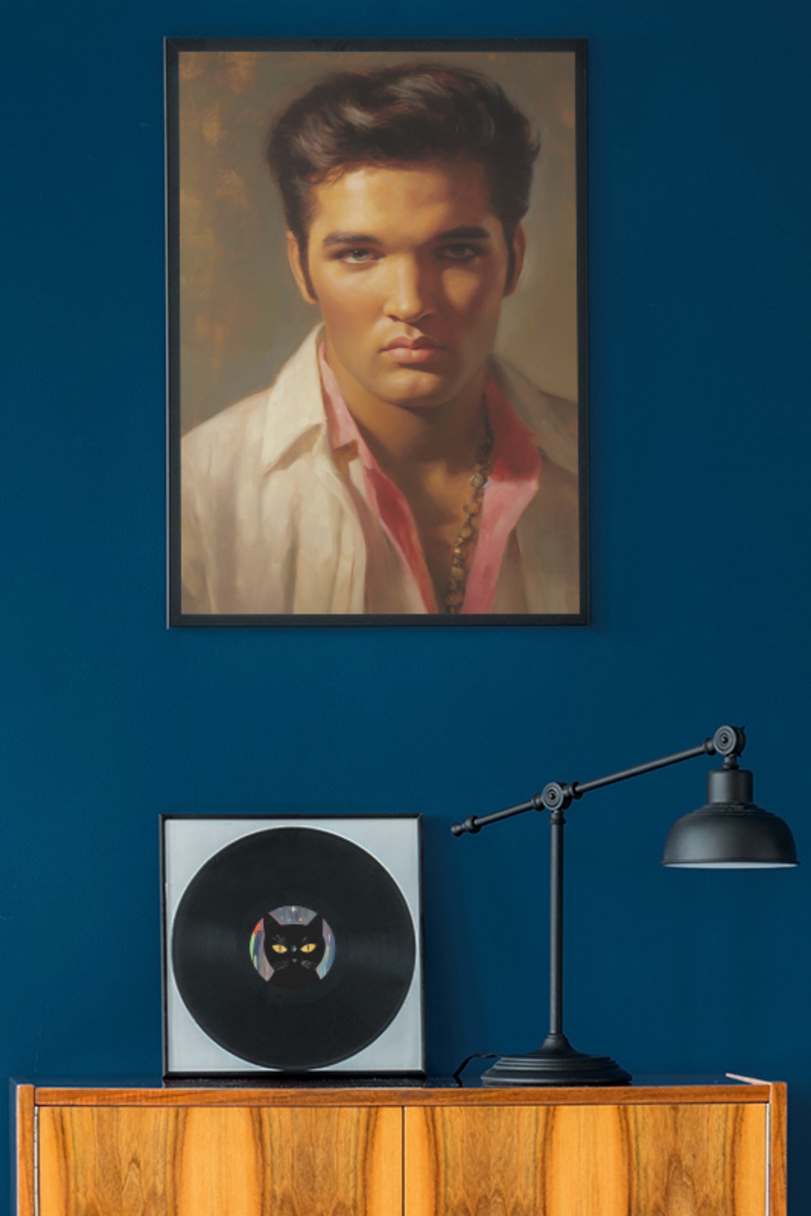 Portrait of Elvis Presley, Elvis Presley, Rock and Roll Wall Arts, Rock ...