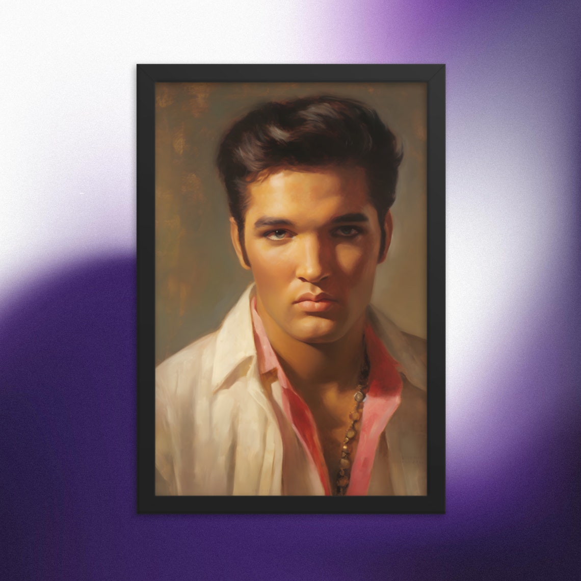 Portrait of Elvis Presley, Elvis Presley, Rock and Roll Wall Arts, Rock ...