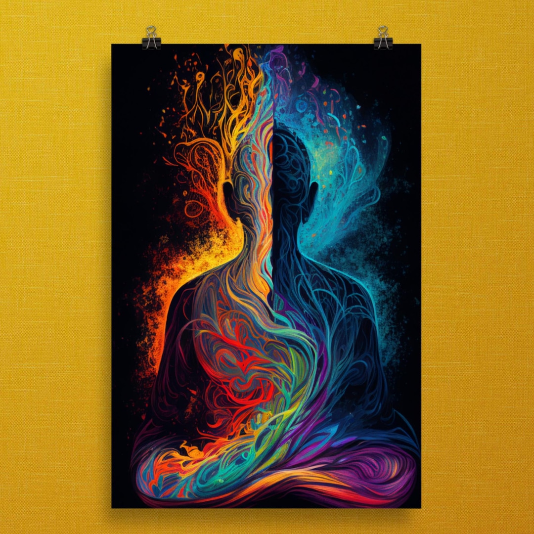 Meditation Room Wall Art Meditating Wall Decor Meditation Etsy Canada