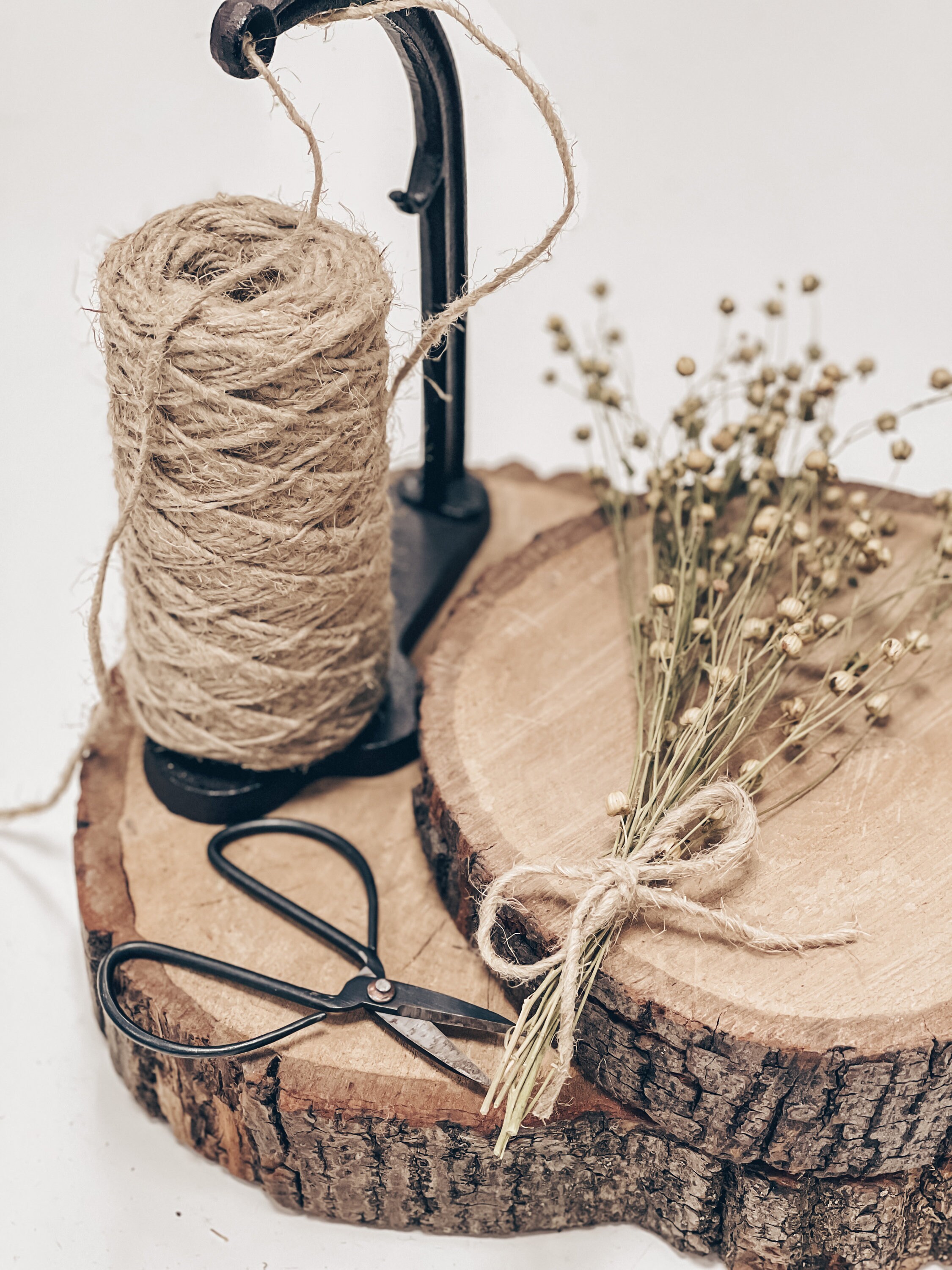 Natural Flax Twine, Twisted Flax Cord, Flax Rope, Flax String, Flax ...