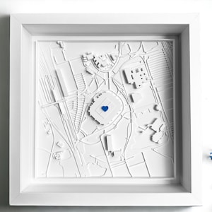 Gelsenkirchen Schalke - 3D Stadion - Geschenk für Schalke 04 Fußballfan, Sport und Freunde - 3D Bild der Veltins-Arena in Gelsenkirchen