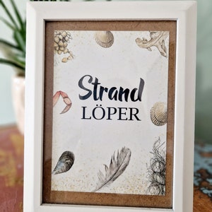 Carte postale maritime : "Strandlöper", A6, flotsam, bas allemand