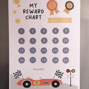 Printable Boys Reward Chart for Goal Setting Commitment - Etsy