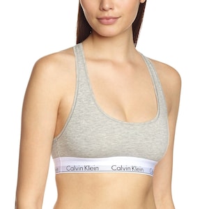 Calvin Klein CK Bralette and Brief Set New Modern Cotton Black Navy Grey Sport BNWT Female Small and Medium S and M Available. image 6