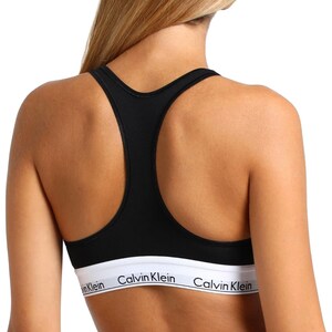 Calvin Klein CK Bralette and Brief Set New Modern Cotton Black Navy Grey Sport BNWT Female Small and Medium S and M Available. image 7