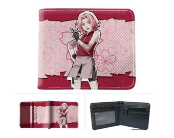 NEW Naruto Sakura Wallet Cardholder Folding Anime Japanese Manga Pocket Gift