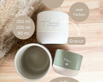 Engraved ceramic mug | Personalized | Cup | Coffee mug | Cappuccino | Espresso | Gift | Birthday | Mother's Day | Father's Day