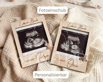 Picture frame You're going to be a dad, grandma, uncle | Pregnancy announcement | Personalized | Birth