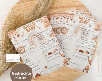 Baby Shower Guessing Game | Baby Shower | Party Game | Guessing Game | Fill-in Cards | Printed | MinalaKids