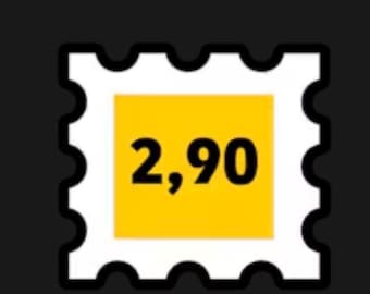 Resending the letter costs €2.90