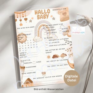Juego de adivinanzas para baby shower | Fiesta de bienvenida al bebé | imprimir | Juego de fiesta | juego de apuestas | Tarjetas para rellenar | Descarga digital | Archivo | MinalaNiños