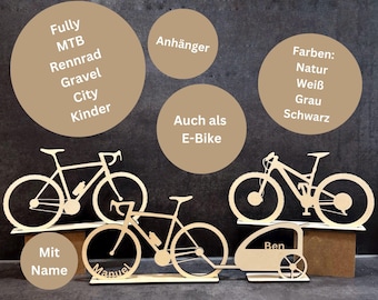 Wooden bicycle | Name | Gift | Decoration | Mountain bike | Road bike | Gravel bike | Full suspension | Pendant | Cash gift | Birthday