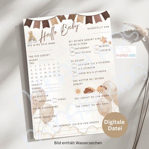 Juego de adivinanzas para baby shower | Fiesta de bienvenida al bebé | imprimir | Juego de fiesta | juego de apuestas | Tarjetas para rellenar | Descarga digital | Archivo | MinalaNiños