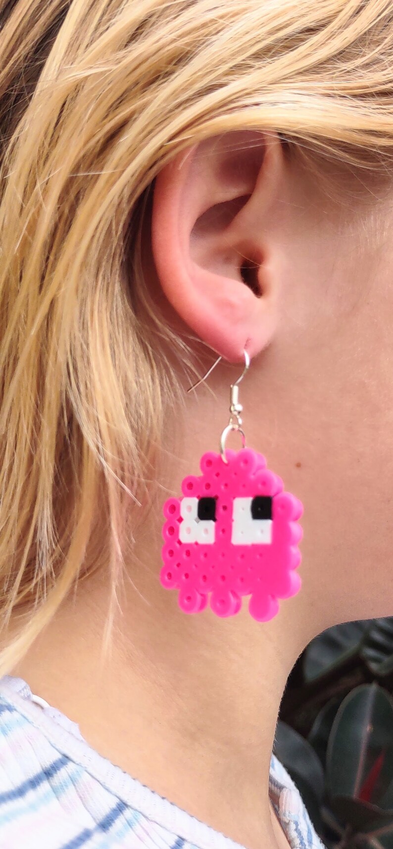 Video Game Character Perler Bead Earrings Etsy