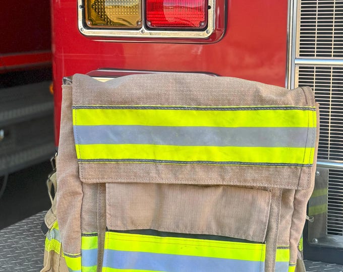 Firefighter Turnout Gear Purse Organizer Sling Bag Unique Gift First Responder Accessory Practical Storage Commute Carryall Bag