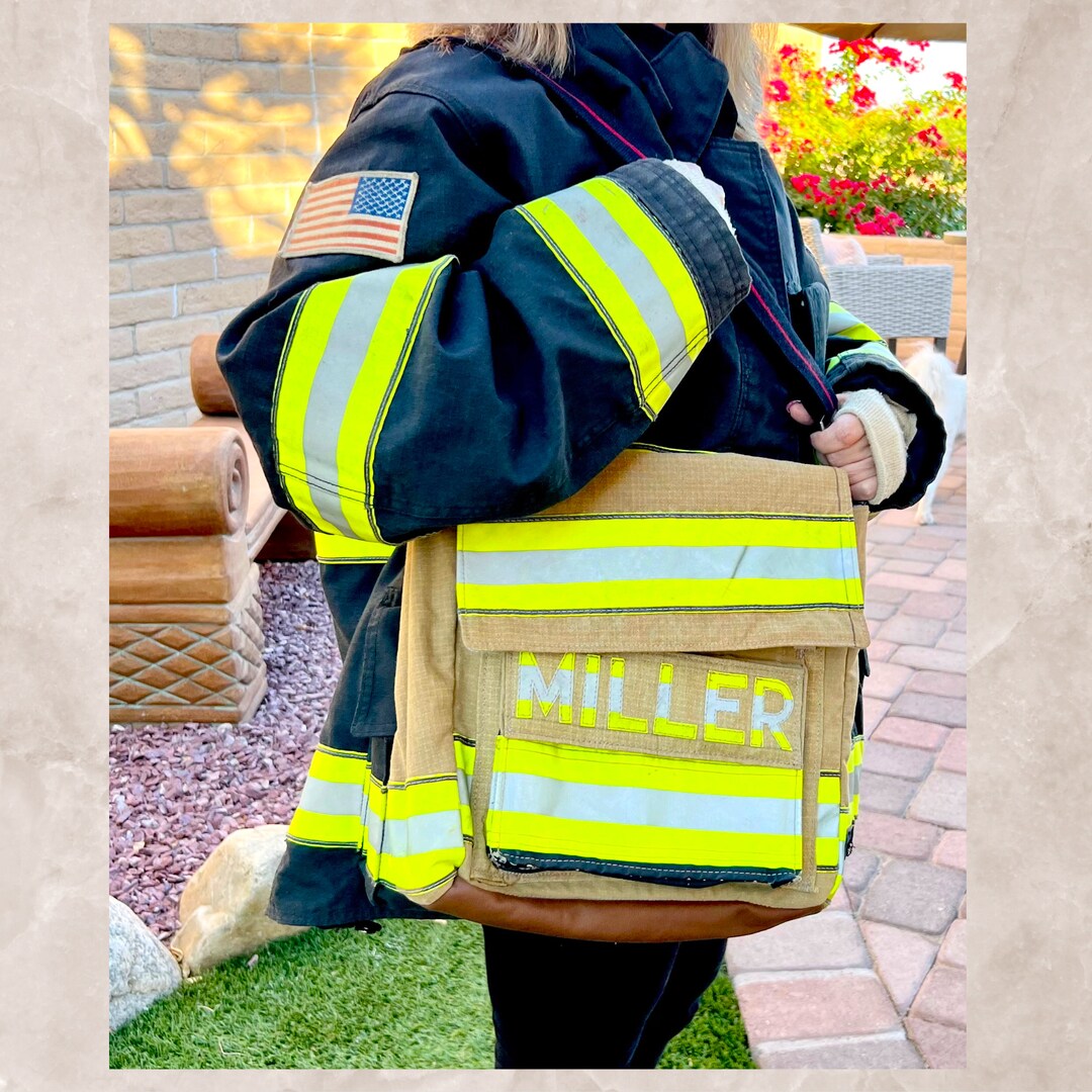 Firefighter Sling Purse Gear Bag Fire Gear Messenger Bag Women's Laptop Bag Women's Turnout Day