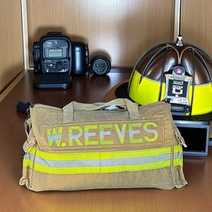 Sturdy Firefighter Duffle Travel Luggage Bag Getaway Retirement Gift Idea First Responder Handbag Essential Tool Pouch Commute Bag