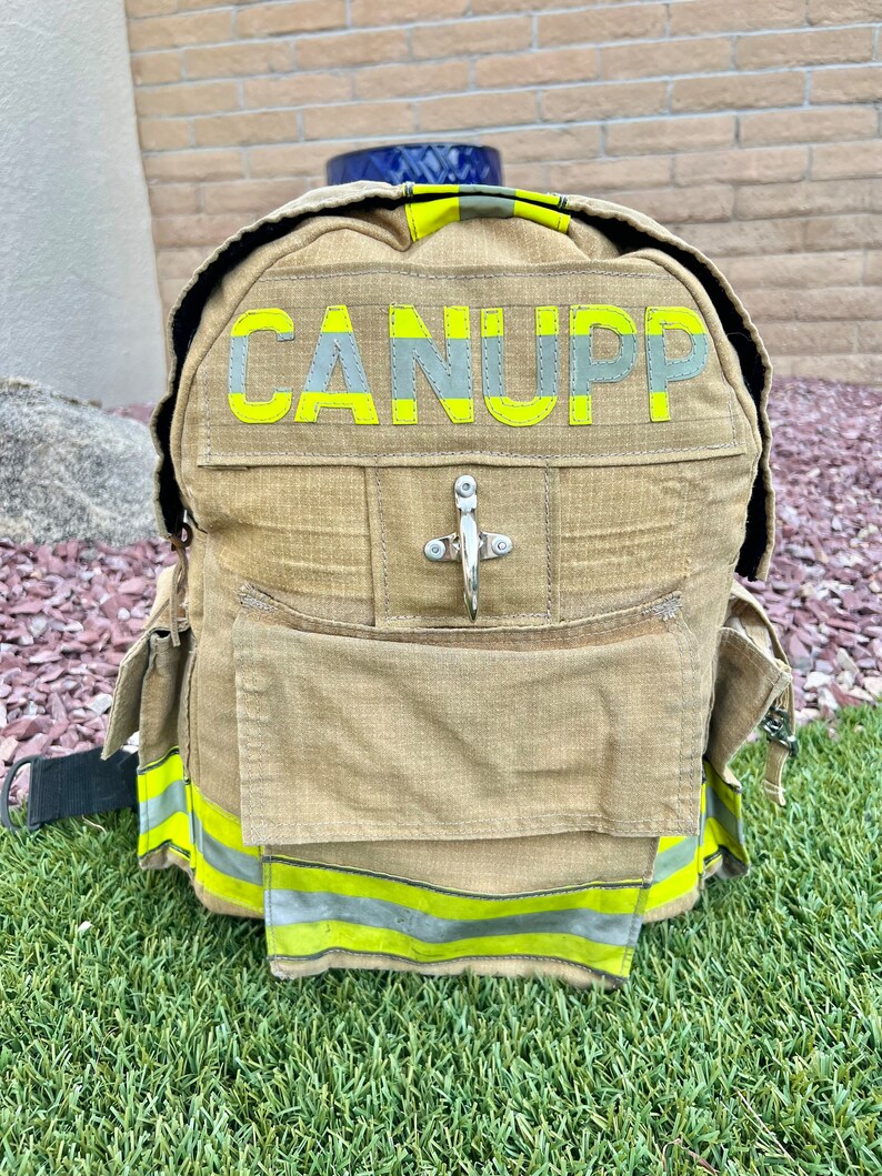Repurposed Bunker Gear Backpack, a Symbolic and Sustainable Fashion