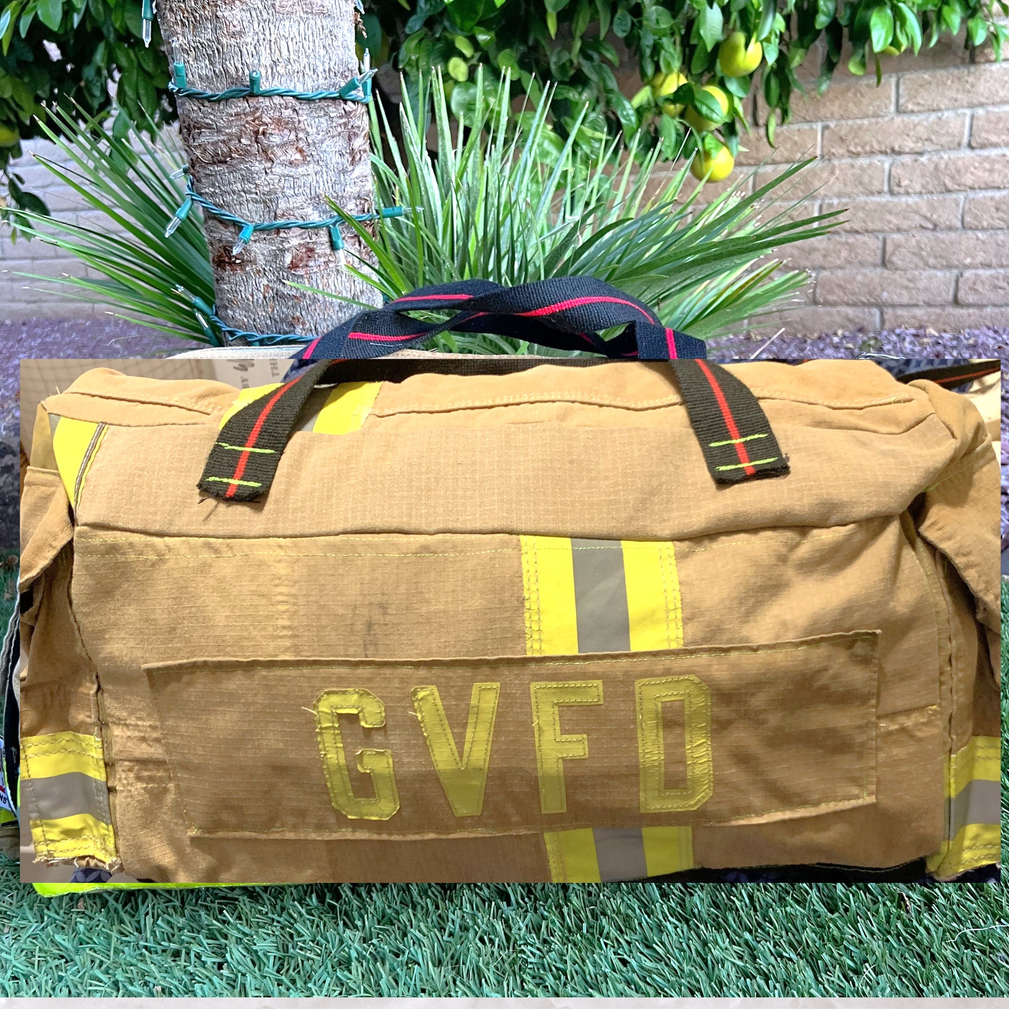 Recycled Turnout Gear Gift a Thoughtful and Meaningful Present for  Firefighters Fire Gear Duffel Bag a Stylish and Functional 