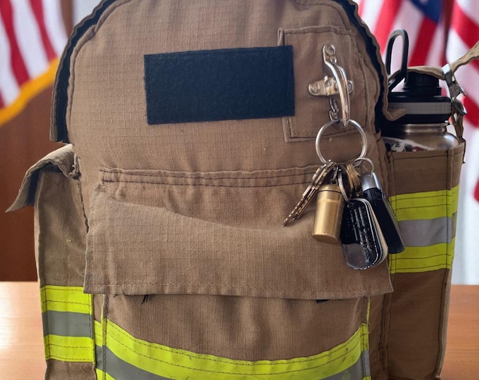 First Responder Sturdy Carryon Travel Backpack Firefighter Retirement Gift Gym Essential Tool Bag Birthday Durable Work Sack