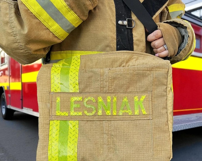 Laptop Personalized Firefighter Organizer Turnout Bag Sling Purse Fire Department Essential Gear Bag Retirement Gift Travel Pack