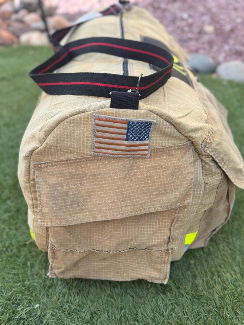 Huge Survival Turnout Duffle Bag Firefighter Gear Tote Emergency Duffle ...