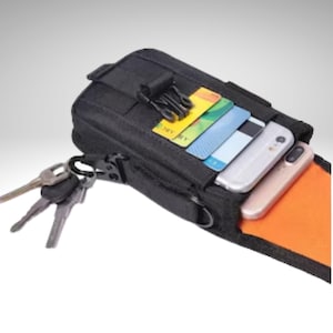 Taktische MOLLE Telefon-Beutel-Gürtelclip-Utip-Gear-Tasche mit Ersthelfer der amerikanischen Flagge für unterwegs unverzichtbare Gürteltasche