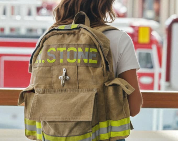 Hiking Durable backpack Metal Key Hook Firefighter Carry All Bag Work Laptop Sack Retirement Special Gift Commute Storage Bag