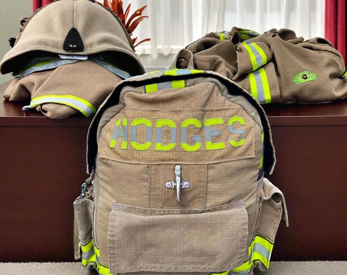 Firefighter Personalized Carryall Decommissioned First Responder Bag Custom Gift Tote First Responders Essential Durable Sack