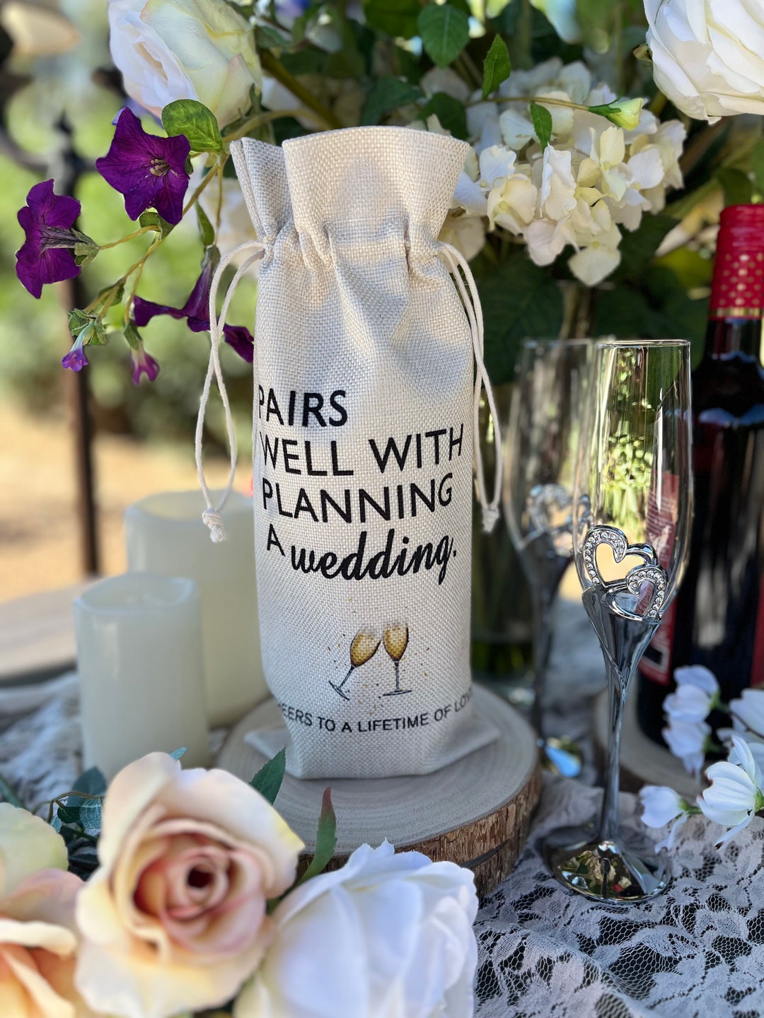 Wedding Wine Holder Wedding Event Planner Elegant Table Setting