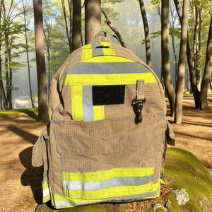 First Responder Survival Hike Backpack Turnout Tactical Carry All Emergency Firefighter Gear Pouch Outdoor Adventure Durable Bag for Him