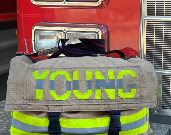 New Parent Baby Shower Firefighter Personalized Gift Bunker Diaper Baby Gear Custom Gift Idea First Responder Nursery Parent to be Present