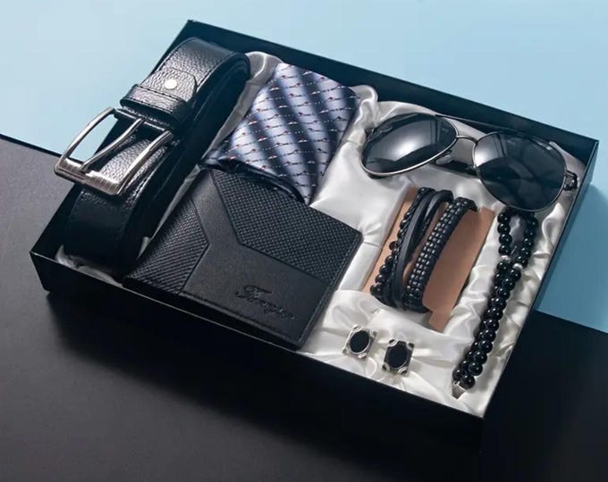 First responder birthday anniversary retirement appreciation men's accessory last minute gift box father’s day stylish fashion box