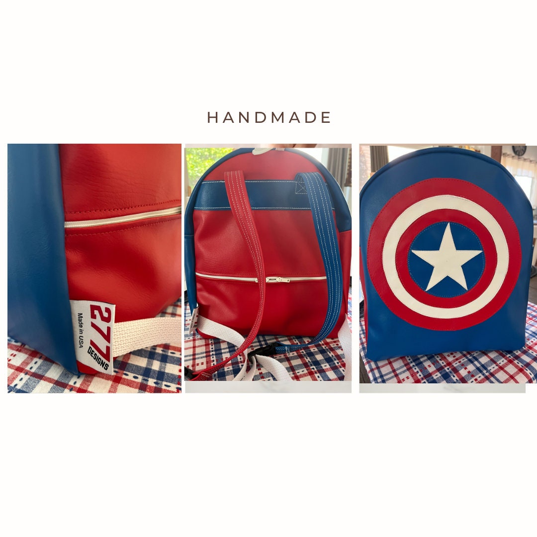Captain America School Bag Superhero Avengers Character Bag Comic Book