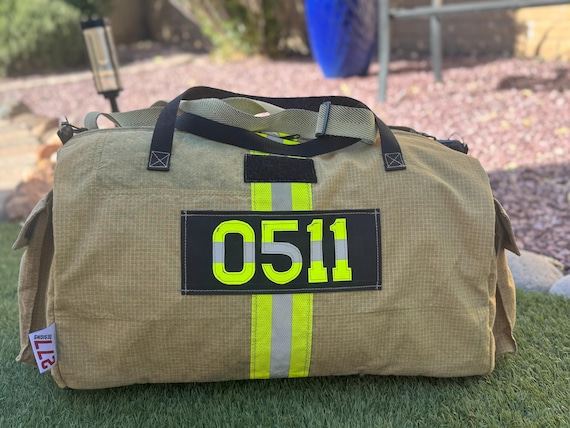 Firefighter Gear Backpack: Upcycled Turnout Bag, Durable Emergency