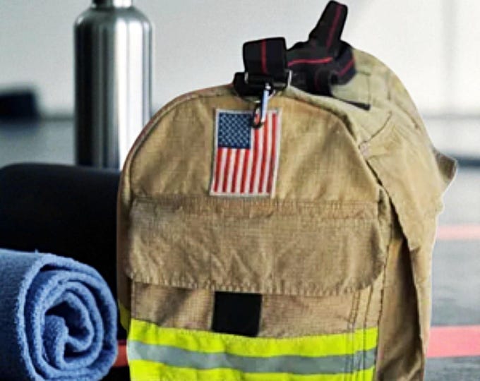 First responder turnout gym gear duffle bag handmade emergency responder travel carryall custom rugged utility rescue equipment gift