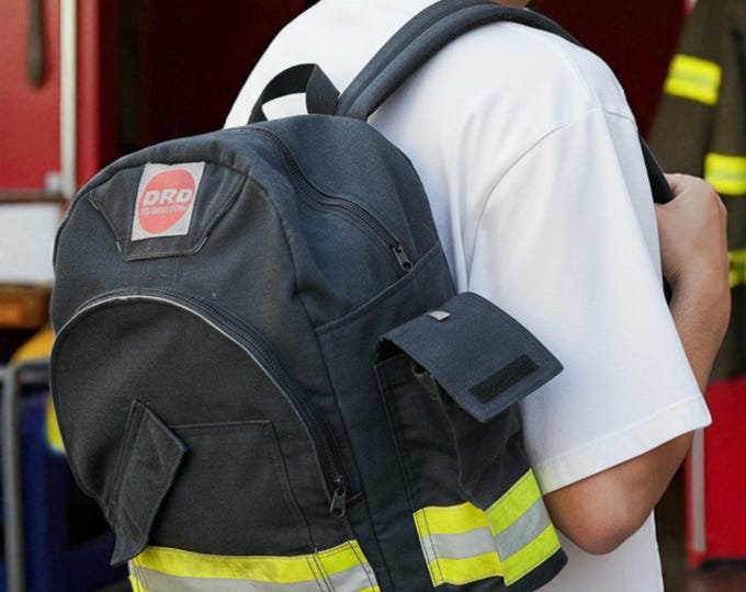 Firefighter backpack handmade fire gear bag custom rugged turnout sac service rescue first responder emergency durable utility gift