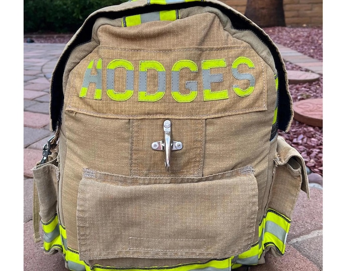 Survival Custom Gift for Firefighter Carry All Bag Personalized Fire Gear Handbag Pocket Tool Pouch First Responder Durable Key Hook Sack