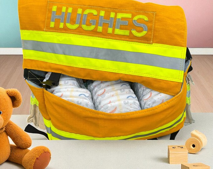 Practical Newborn Diaper Bag Stylish Firefighter Newborn Diaper Pouch First Responder Utility Bag Practical Storage New Parent Gift