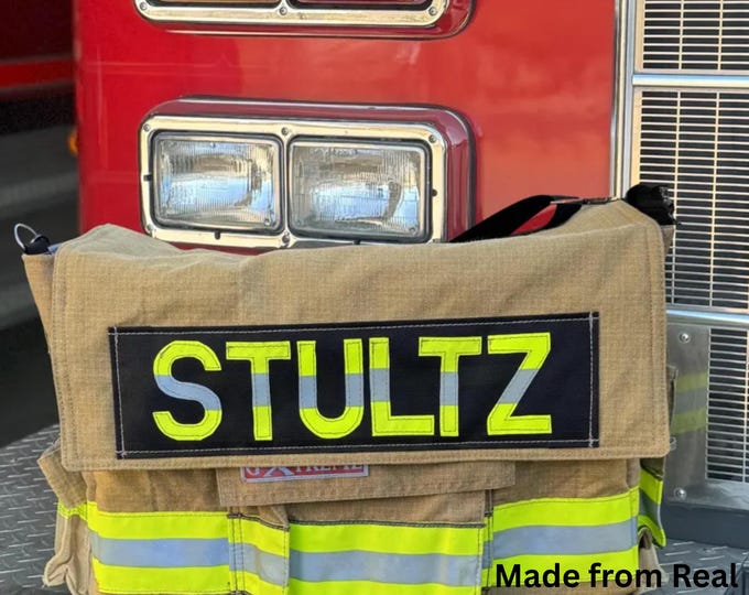 Laptop Firefighter Organizer Gift Key Holder Station Briefcase Firehouse Retirement Birthday Give Away Present First Responder Messenger Bag
