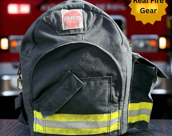 Handmade firefighter backpack fire gear bag custom rescue first responder turnout sac emergency service durable carry-on travel gift