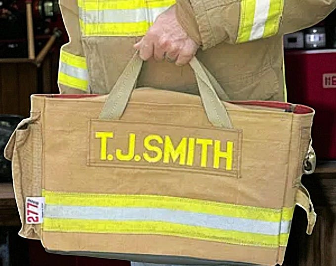 Durable Tool Fire Gear Rescue Gift Bag Firefighter Equipment Storage Pouch Fire Department Essential Sturdy Handbag Retirement Gift