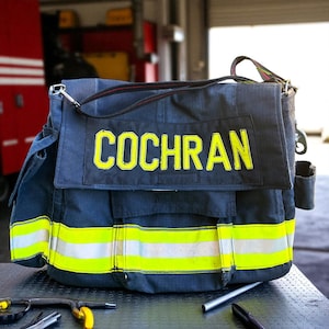 Fire  Gear Laptop Bag Carrier Firefighter Work Bag Electronics Satchel Firs Responders Durable Study Briefcase Essential Handbag