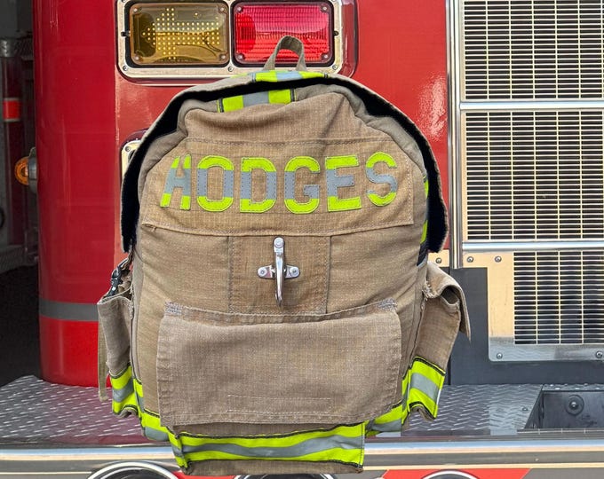 Firefighter Personalized Carryall Decommissioned First Responder Bag Custom Gift Tote for First Responders Essential Durable Sack