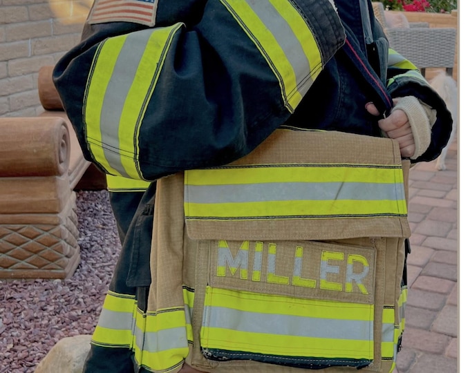 Firefighter Briefcase Messenger Bag Fire Gear Women's Mother's Day Gift Computer Easy Access Sling Chic Purse All Occasion