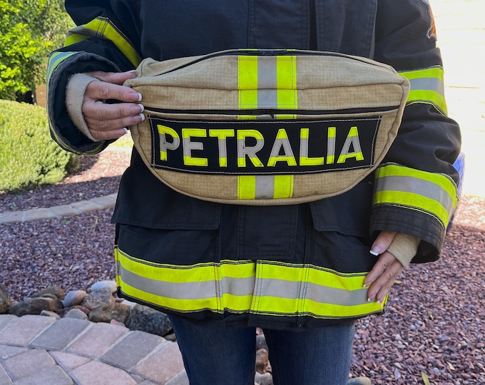 Fanny pack, waist pack, turnout backpack, personalized bag, firefighter gift, crossbody bag, essential travel bag, on go bag, emergency bag